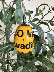 HANGING YELLOW EGG ORNAMENT *NEW* AVAIL JAN 2026